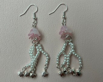 handmade jellyfish earrings