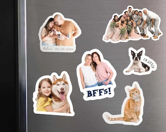 Personalized Photo Fridge Magnets - Unique Die-Cut Magnets In Any Shape
