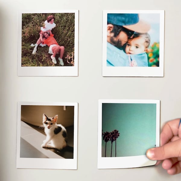 Polaroid Fridge Magnets — Custom Personalized Photos on Magnetic Polaroid Picture Frame