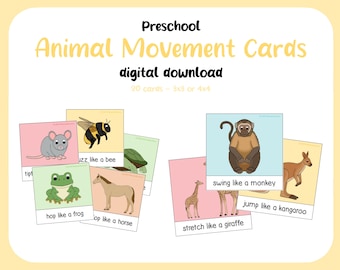 Animal Movement Cards