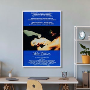 Affiche de film en velours bleu, affiches imprimées sur toile, décoration de chambre, oeuvre d'art murale, cadeau parfait