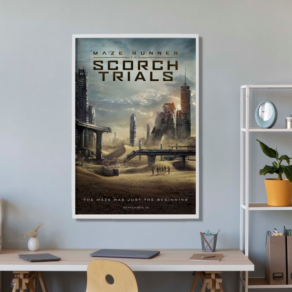 Labyrinthe, affiche du film The Scorch Trials, affiches imprimées sur toile, décoration de chambre, art mural, cadeau parfait