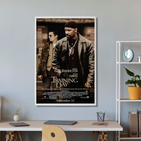 Training Day movie poster, canvas poster, room decoration, perfect gift