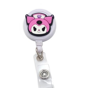 Cute Nurse Rabbit Badge Reel - Adorable Cat ID Holder for Nurses, Tech, Office - Retractable Badge Reel, Cute Nurse Accessory, RDMS, RN