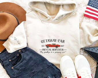 Tay.lor Getawar Car Rental Services Swift, Tay.lor Eras Tour Embroidery, Y2K Style Embroidered Crewneck, Music Merch