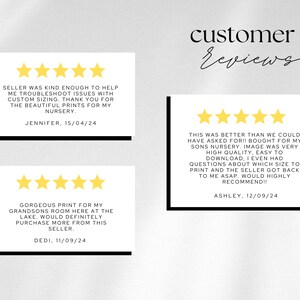 May include: Five-star customer reviews for a seller on Etsy. The reviews highlight the seller's helpfulness, high-quality products, and quick response times. The reviews are written by Jennifer, Dedi, and Ashley.