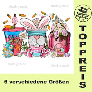 Iron-on picture “Cup Bunny” Easter