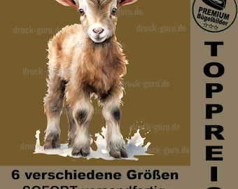 Iron-on picture "Goat Tani" - village child proud -