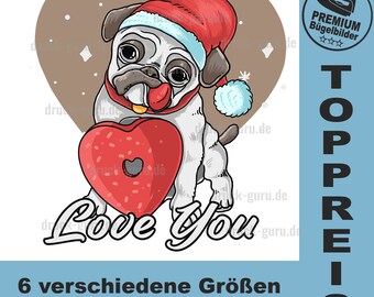 Bügelbild "Love you"