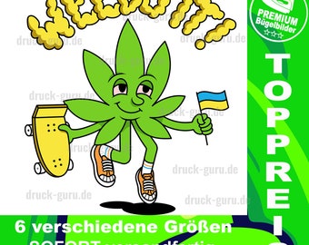 Iron-on picture “Weed-It”