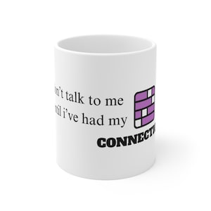 NYT Connections Mug | NYT Games | Gifts for Friend | Gifts for Coworker | Coffee Morning Ritual