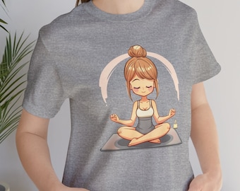 Yoga T-Shirts for Women; Women Clothing Short Sleeve T-Shirt; Unisex Jersey Short Sleeve Tee