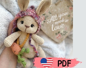 Bunny crochet pattern Crochet bunny Animal crochet toys Bunny toy