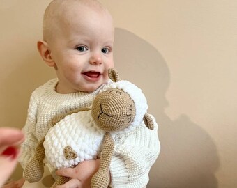 pluche schapen, schapen voor baby, eerste speelgoed, amigurumi schapen, schapen speelgoed, voor meisje, voor jongen