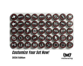 Tapas para botones - Bicolor para volantes Fanatec Simracing