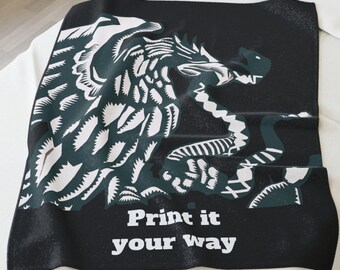 Customizable Mexican Eagle Shield Design, Personalized With Your Own Words, Home Decor Gift, Soft Fleece Blanket,