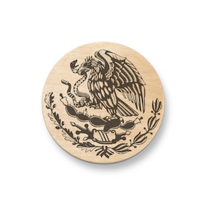 Mexican Eagle Shield Mexico Flag Aguila Mexicana Wooden Bottle Opener