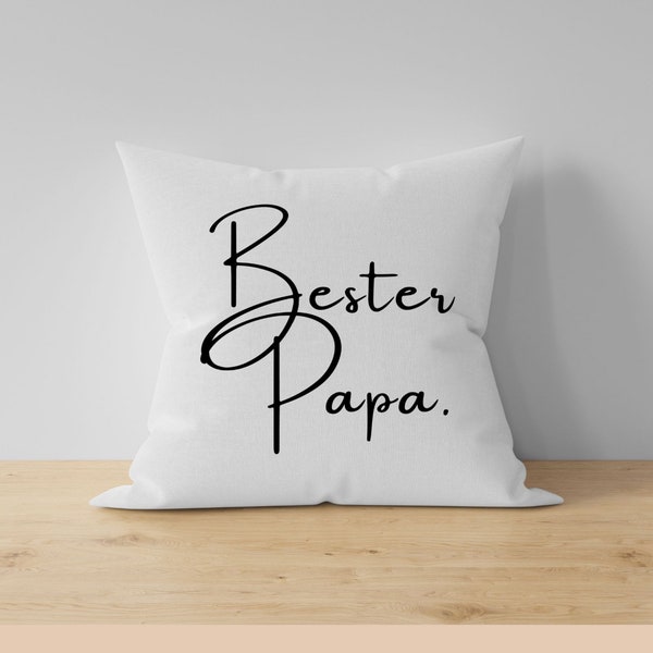 Bester PAPA Kissen  - Papa Geschenk Kissen zum Vatertag Sofakissen Geschenk von den Kindern Danke Papa Weltbester Papa