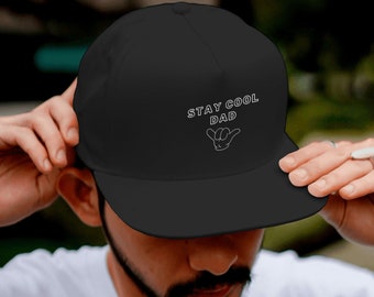 Stay Cool Dad Snapback – Chapéu de papai, presente de papai, boné snapback de patch de papai, chapéu de papai presente das crianças, obrigado ao melhor pai do mundo