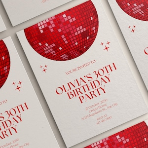 Convite de aniversário, cartão de aniversário de 30 anos, convite para festa de 30 anos, convite editável para festa de aniversário, 20, 30, 40, 28, Canva para impressão, faça você mesmo