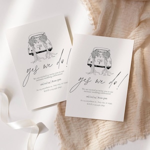 Elopement Einladung, nichts Besonderes, nur Liebe, Elopement Ankündigung, Hochzeitseinladung, intime Hochzeit Verlobungsfeier Einladung