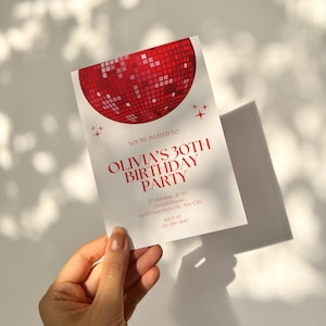 Geburtstagseinladung, 30. Geburtstagskarte, 30. Party einladen, bearbeitbare Geburtstagsfeier-Einladung, bedruckbare Leinwand, DIY