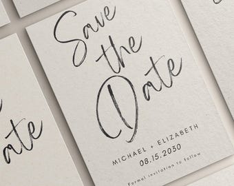 Save The Date Invitation Template, Wedding Invitation, Hand drawn, Save the Date Postcard, Handwritten Save The Day , Save the Date E Card