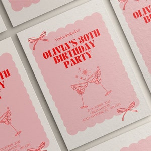 Convite de aniversário, cartão de aniversário de 30 anos, convite para festa de 30 anos, convite editável para festa de aniversário, 20, 30, 40, 28, Canva para impressão, faça você mesmo
