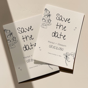Save The Date Einladungsvorlage, Hochzeitseinladung, Handgezeichnet, Save the Date Postkarte, handgeschriebene Save The Day , Save the Date E Karte