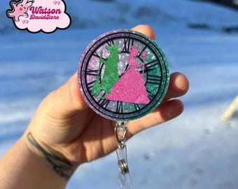 Wicked For Good Badge Reel, Cute Witch Acrylic Badge Reel, Retractable Nurse Badge Reels, Teacher Office Work Accessory