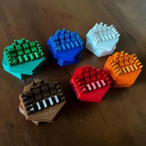 Game Piece Holder For Settlers Of Catan Board Game Magnetically Locked