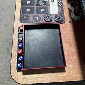 3D Printed Board Game Organizer Accessory Kit | Stackable Card Trays, Token Trays, Padded Dice Tray & Magnetic Dice Tower image 15