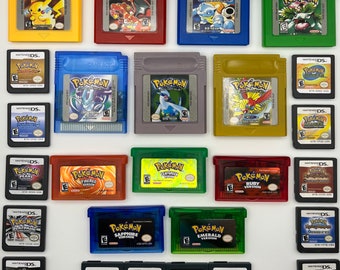 Pokemon Games GBA DS Gameboy Advance Tested Save Nintendo Emerald Fire Red Crystal Yellow Soul Silver Heart Gold Ruby Platinum White Black