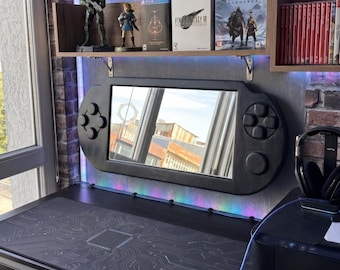 Handheld Console Mirror - Retro Gamer Room Decor & Y2K Wall Art - Unique Video Game Mirror