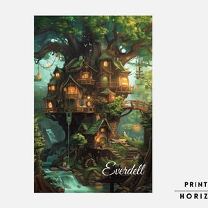 Everdell Board Game, Downloadable Print, Boardgame Poster, Family Board Game, Instant Download, Forest Board Game Wall Art, Geek Art Gift