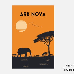 Ark Nova Board Game, Downloadable Print, Boardgame Poster, Family Board Game, Instant Download, Fun Board Game, Geek Art Gift, Nerdy