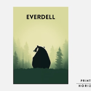 Everdell Board Game, Downloadable Print, Boardgame Poster, Family Board Game, Instant Download, Forest Board Game Wall Art, Geek Art Gift