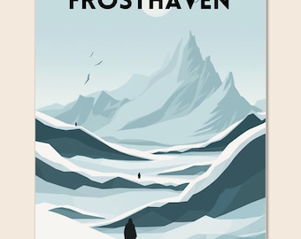 Geeky Frosthaven Poster, Printable Board Game Decor, Family Board Game, Instant Download, Fun Board Game, Nerdy Gift (Unofficial)