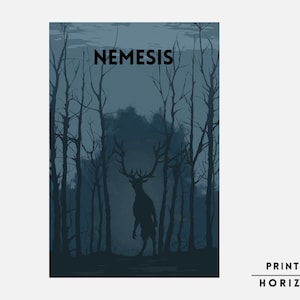 Nemesis Board Game, Downloadable Print, Boardgame Poster, Family Board Game, Instant Download, Fun Board Game, Geek Art Gift, Nerdy