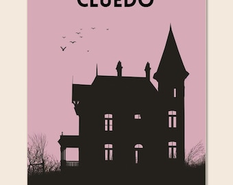 Cluedo Board Game, Downloadable Print, Boardgame Poster, Family Board Game, Instant Download, Mystery Board Game, Nerdy (Unofficial)