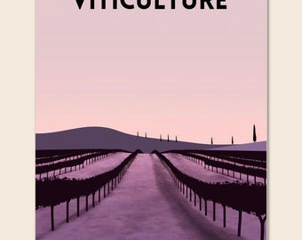 Viticulture Board Game, Downloadable Print, Boardgame Poster, Family Board Game, Instant Download, Fun Board Game, Nerdy (Unofficial)