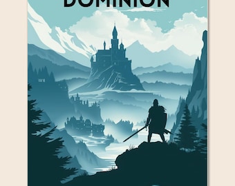 Dominion Board Game, Downloadable Print, Boardgame Poster, Family Board Game, Instant Download, Fun Board Game, , Nerdy (Unofficial)