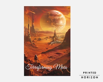 Terraforming Mars Brettspiel, herunterladbarer Druck, Brettspiel Poster, Familienbrettspiel, sofortiger Download, Spiel Wandkunst, Geek Kunst Geschenk