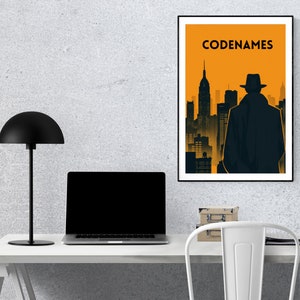 Codenames Board Game, Downloadable Print, Boardgame Poster, Family ...