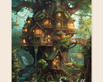 Everdell, Unofficial Board Game Poster Print, Minimalist Wall Art - Etsy