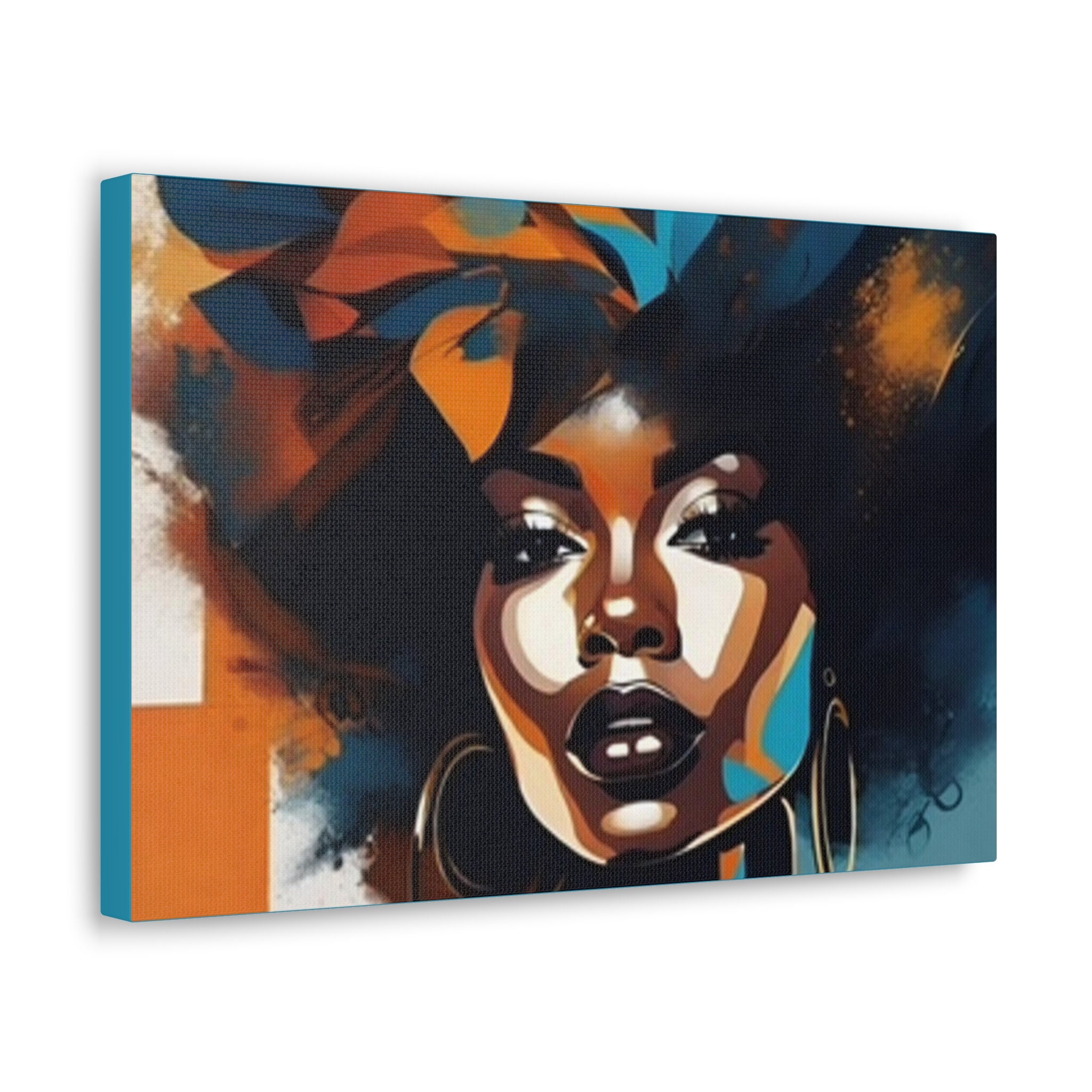 Black Woman, African American Canvas Art Etsy
