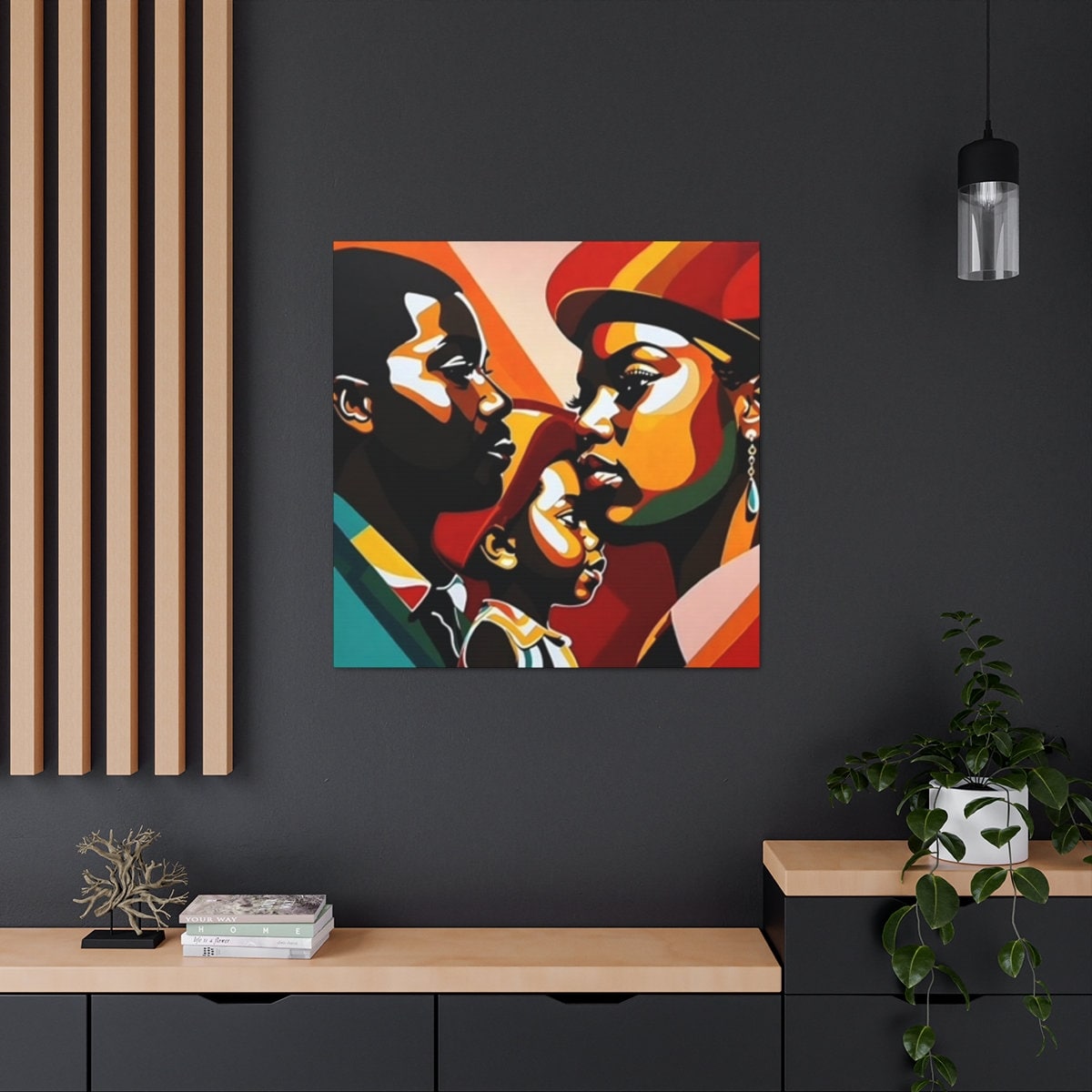 The Brown Family, African American Family Art - Etsy