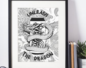 Unleash the dragon soop - Premium Matte Paper Poster