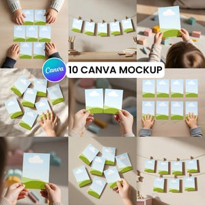 Modèles de maquette de carte, style scandinave (téléchargement numérique)