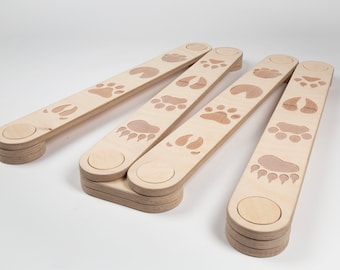 Barra de equilibrio, Tabla de equilibrio de madera, Juguetes de equilibrio Montessori, Regalo para niños pequeños, Conjunto de gimnasia para niños, Juguete sensorial, Juguete educativo para niños